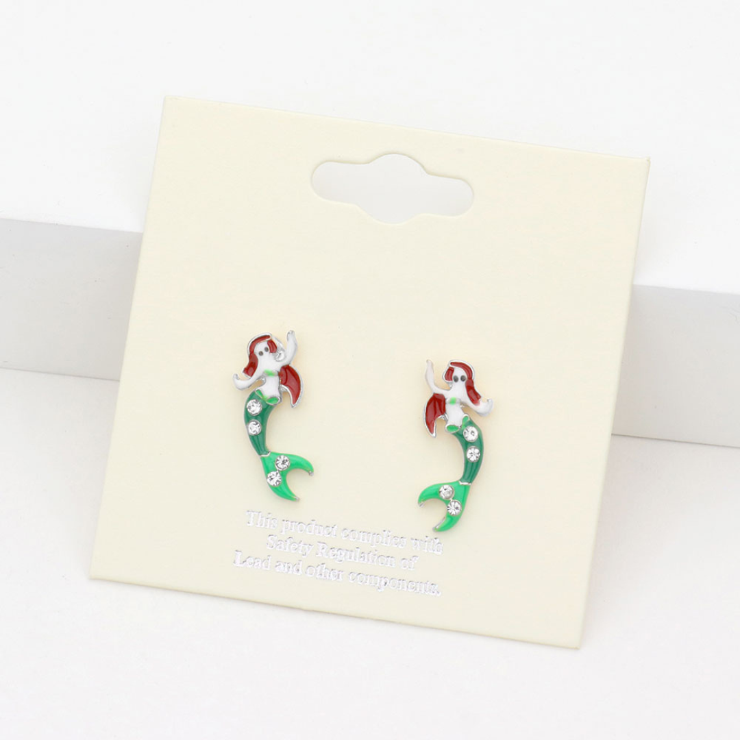 Youth Mermaid Stud Earrings