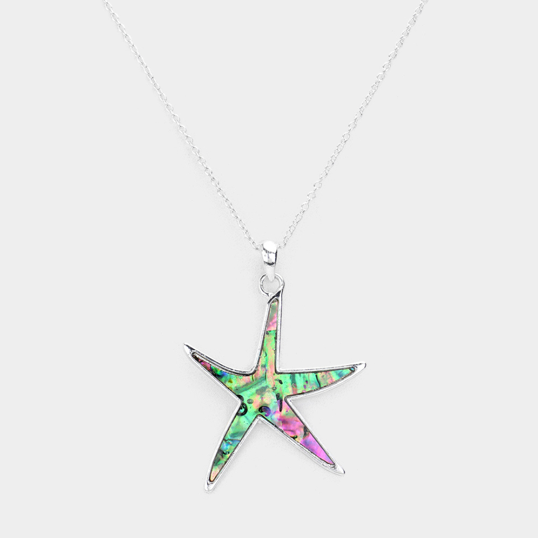Large Starfish Abalone Necklace