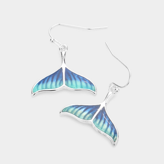 Blue Tail Earrings