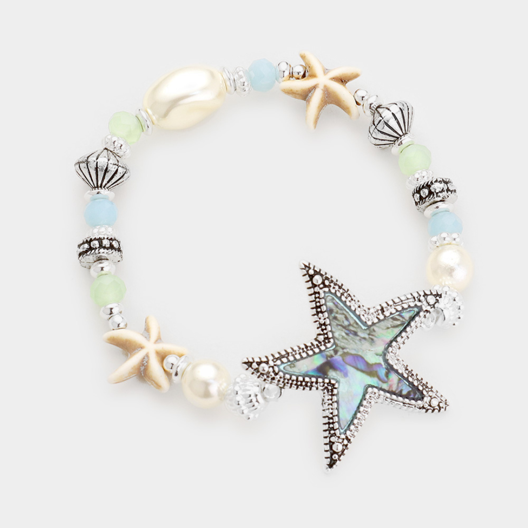 Abalone Sea Life Stretch Bracelets