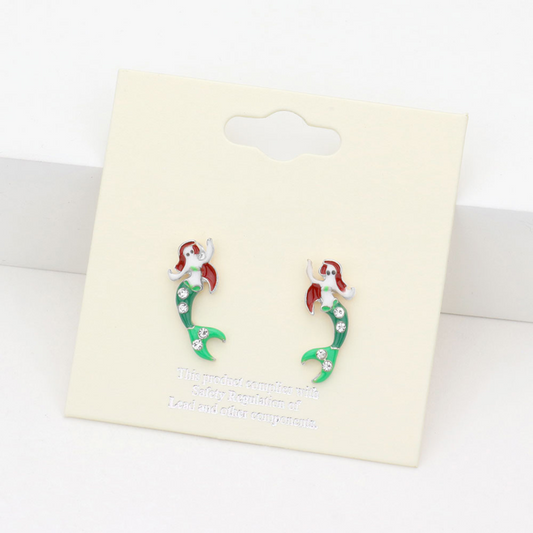 Youth Mermaid Stud Earrings