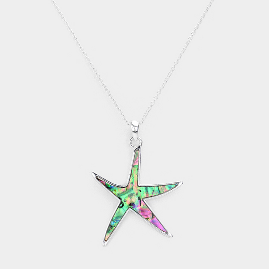 Large Starfish Abalone Necklace