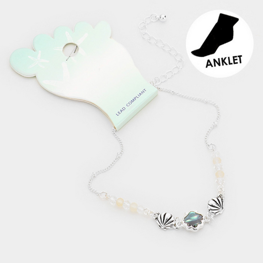 Triple Shell Abalone Anklet