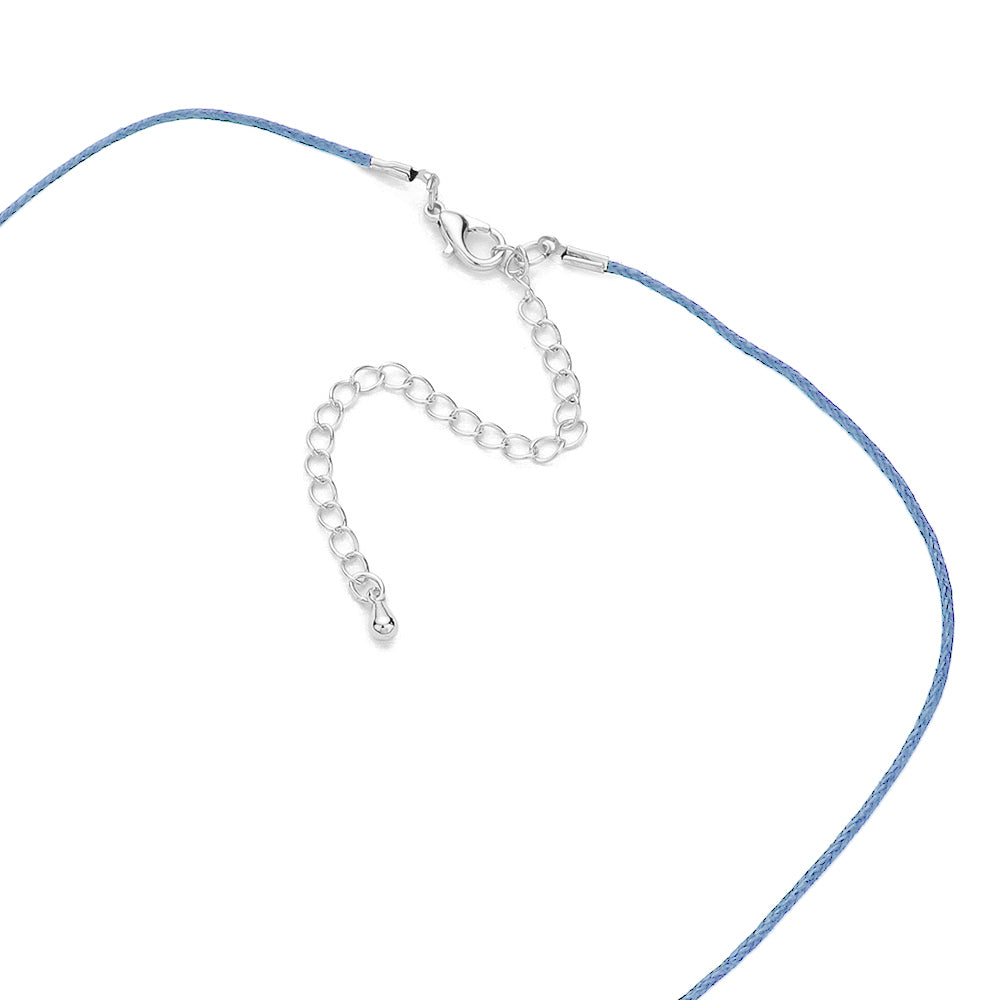 Mermaid Necklace on Blue String